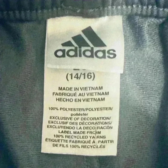 Adidas Iconic Tricot Jogger, Unisex Youth Size Large 14/16, Silver Gray - Picture 10 of 13